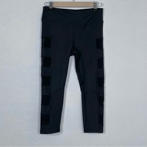 Forever 21 Sheer Cut Out Workout Leggings